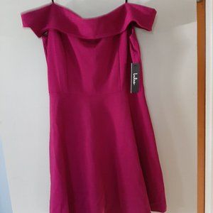 BURGUNDY SKITTER DRESS